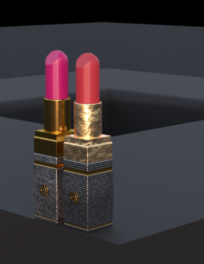 Blender 3D Materialien Lippenstift