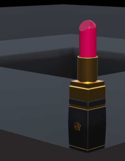 Blender 3D Materialien Lippenstift