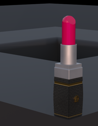 Blender 3D Materialien Lippenstift