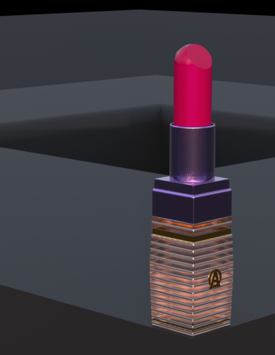 Blender 3D Materialien Lippenstift