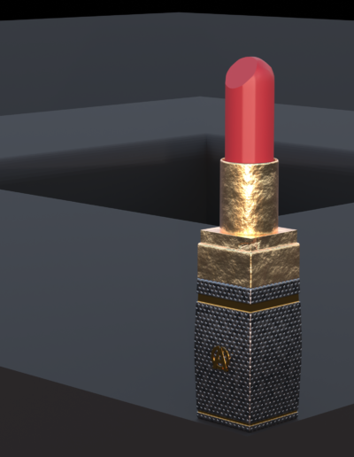 Blender 3D Materialien Lippenstift