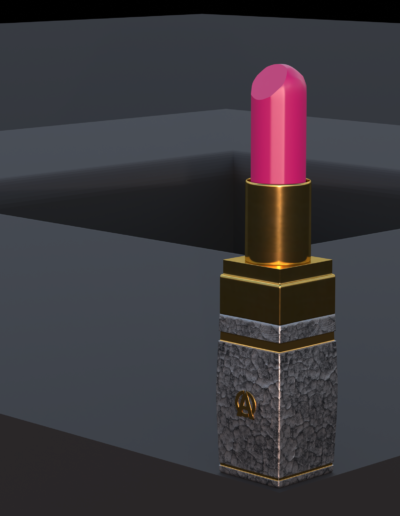 Blender 3D Materialien Lippenstift