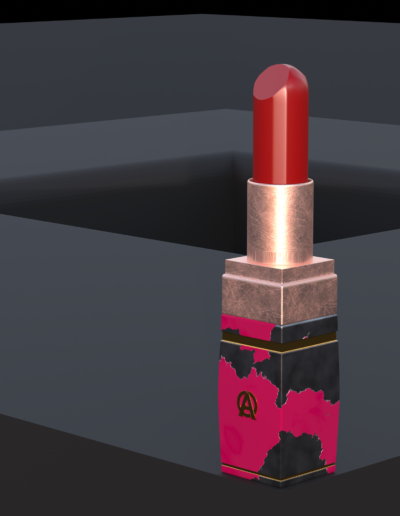 Blender 3D Materialien Lippenstift