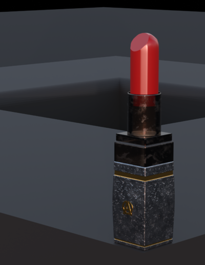Blender 3D Materialien Lippenstift