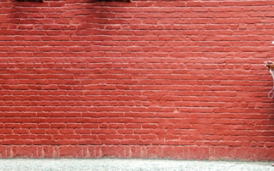 The Girl and the red Wall